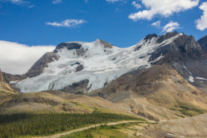 Glacier Rocky Mountains, Columbia Icefield, Canada Glacier Rocky Mountains, Columbia Icefield, Canada